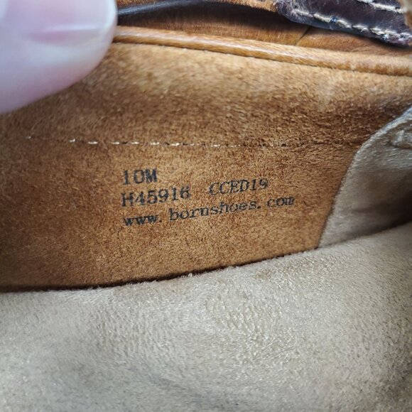 Born Shoes Mens Size 10 Brown Leather Andes Driving Moccasins - Picture 10 of 12